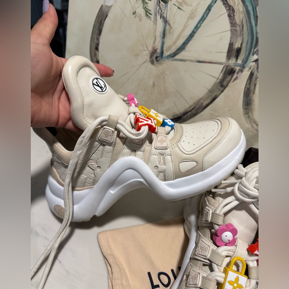 ONE DAY SALE✨
SALE✨Louis Vuitton archlight Cream and Multicolor Women's Sneakers - Picture 13 of 16